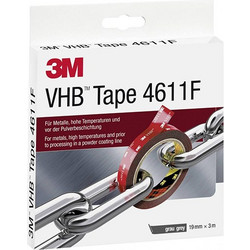 Ταινία διπλής όψεως VHB(TM) 4611F αφρώδης ακρυλική 19mm x 3m 3M(TM)