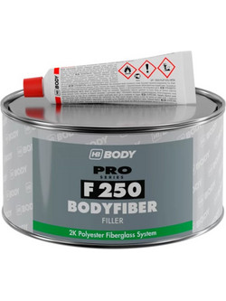 HB Body - F250 Bodyfiber Fiber Glass Putty HS Green - Στόκος - 250 g