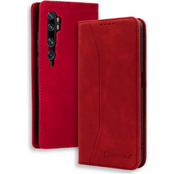 Bodycell Pu Leather Book Case Red (Xiaomi Mi Note 10 Lite)