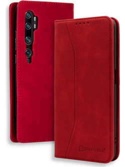 Bodycell Pu Leather Book Case Red (Xiaomi Mi Note 10 Lite)