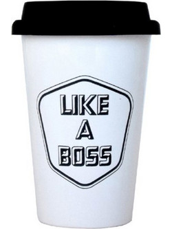 The Gift Label Like a Boss Ceramic Cup 350ml