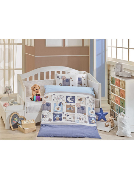 ΣΕΤ ΠΑΠΛΩΜΑΤΟΘΗΚΗ SWEETHOME 3ΤΜΧ ΠΟΠΛΙΝΑ 100% ΒΑΜΒΑΚΙ 100*150cm 113HBY0056