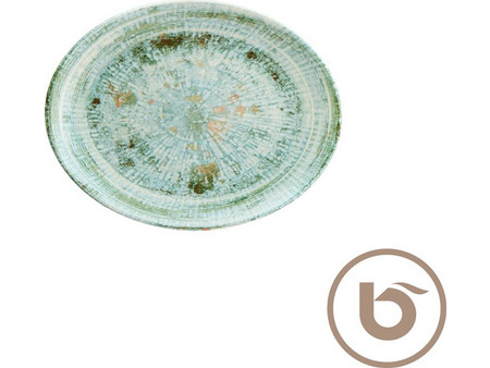 Bonna Πιάτα Ρηχά Πορσελάνης Οβάλ Odette Olive 19x25cm 12τμχ ODTOLMOV25OV