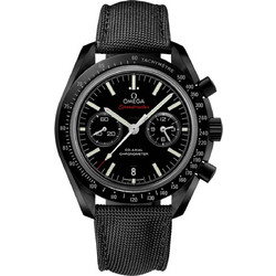 Omega Speedmaster Ανδρικό Ρολόι Χρονογράφος Αυτόματο με Μαύρο Δερμάτινο Λουράκι 311.92.44.51.01.003