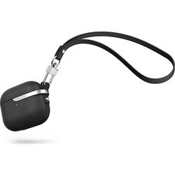 Moshi Pebbo Luxe for Airpods 3rd Gen. Case With Detachable Wrist Strap (Charcoal Black)