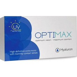 Optimax Hyaluron Μηνιαίοι Φακοί Επαφής 3τμχ