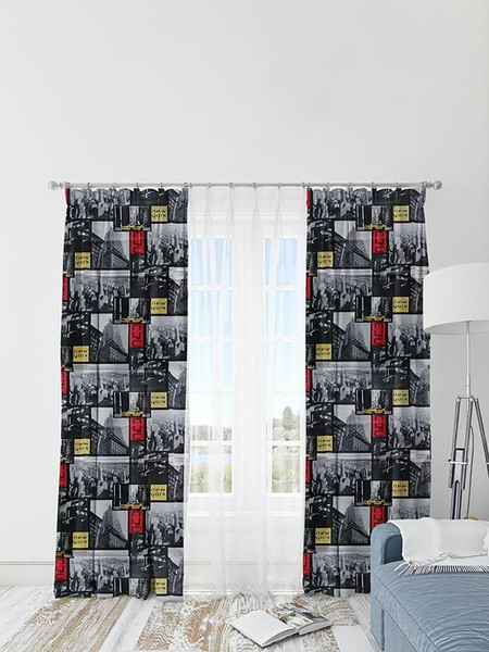 Sunshine Home Κουρτίνα Λονέτα με Τρέσα 150x280 New York