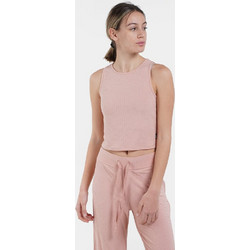 Nuff Γυναικείο Crop Top Αμάνικο NU62210181-46 ΡΟΖ