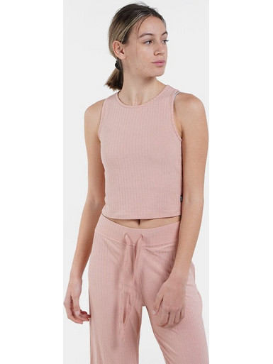 Nuff Γυναικείο Crop Top Αμάνικο NU62210181-46 ΡΟΖ