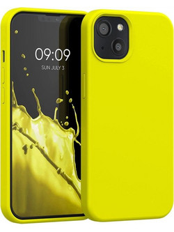 Θήκη ματ TPU σιλικονη μαλακή πίσω κάλυμμα για APPLE 13 6,1" - Yellow (OEM)
