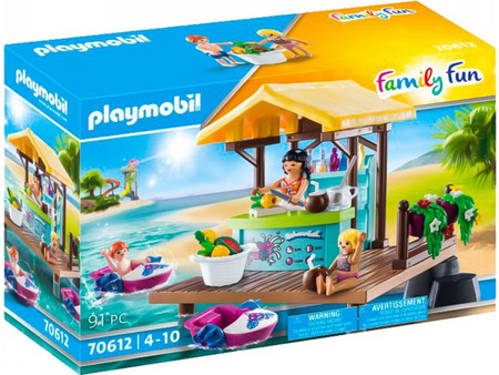 Playmobil Family Fun Πλωτό Μπαρ & Παραθεριστές για 4+ Ετών 70612