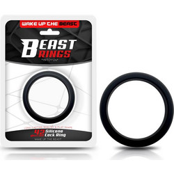 IntoYou Beast Rings Solid Silicone Cock Ring 4.2cm Ελαστικό Δαχτυλίδι Πέους Σιλικόνης 4.2cm Μαύρο