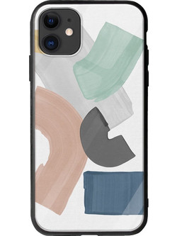 Θήκη Pastel Paint Blocks iPhone 11 Groove TPU (Tempered Glass και TPU)