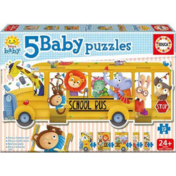 Παιδικό Puzzle Educa Animals School Bus 19 Κομμάτια