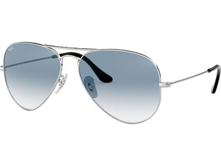 Ray-Ban RB3025 003/3F Γυαλιά Ηλίου Aviator Μεταλλικά Ασημί με Μπλε Degradee Φακό