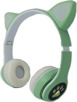 VZV-23 Ασύρματα Bluetooth Παιδικά Ακουστικά On Ear Πράσινα
