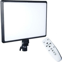 Τετράγωνο Φωτιστικό LED 36x25cm με Λευκό Φωτισμό & Dimming για Studio Φωτογράφισης ΟΕΜ A111 - Μαύρο