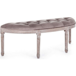 Σκαμπό Tilde 0743500 125x42x48 Taupe Ξύλο,Ύφασμα