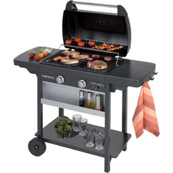 Campingaz 2 Series Classic L Ψησταριά Υγραερίου με 2 Εστίες 7.5kW Επιφάνειας 60x35cm