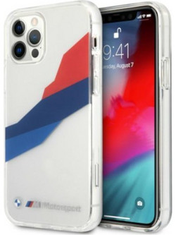 BMW Motorsport Tricolor iPhone 12 Pro Max Θήκη Διάφανο