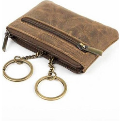 DOMLEATHERS DOMLEATHERS ΔΕΡΜΑΤΙΝΗ ΚΛΕΙΔΟΘΗΚΗ-ΠΟΡΤΟΦΟΛ'ΚΙ DL5025 LIGHTBROWN HUNTER
