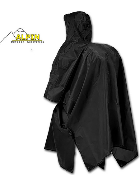 Alpin - Rain Poncho Outdoor Polyester Pvc Coating