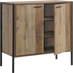 Woodwell Pallet Παπουτσοθήκη Ξύλινη Δρυς Μ80xΠ40xΥ80cm Ε8440,W