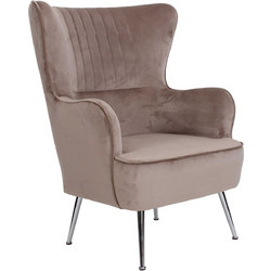 Woodwell Μπερζέρα Καφέ Croma Ε7138,8