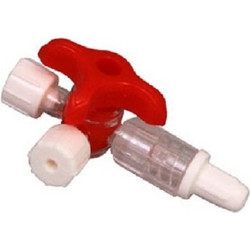 Stop Cock Three Way Gloflex κόκκινα (50τμχ)