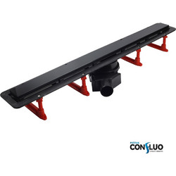 Karag Confluo Frameless Line Nero - Γραμμικό Σιφώνι Δαπέδου 55 εκ