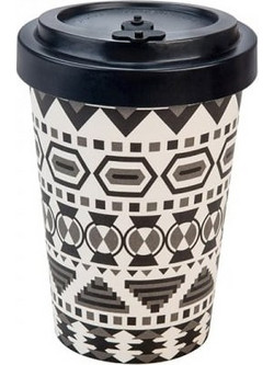 Well Ποτήρι Bamboo με Καπάκι Aztec 400ml