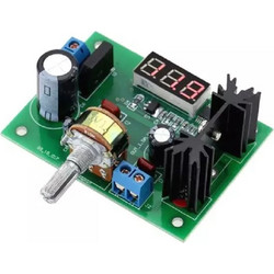 Power supply module, stabilized power supply with LM317 and voltmeter