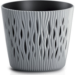Prosperplast Sandy Round Κασπώ Πλαστικό Γκρι 19x17cm