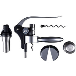 Σετ Κρασιού 5Τμχ Listrac BGMP-5118 Black-Silver MasterPro Ατσάλι,Πλαστικό