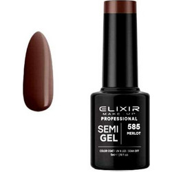 Elixir Semigel 585 Merlot Ημιμόνιμο Βερνίκι Νυχιών 5ml