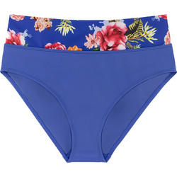 Dorina Ψηλόμεσο Bikini Slip Floral Royal Blue D000400MI010-BL0034