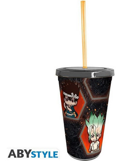 AbyStyle Ποτήρι με Καλαμάκι Dr. Stone 470ml