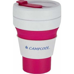 Campcool Κούπα Σιλικόνης 475ml Πτυσσόμενη Ροζ 21-34801