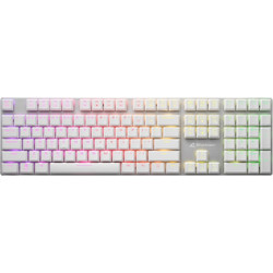 Sharkoon PureWriter Μηχανικό Gaming Πληκτρολόγιο με Kailh Blue Διακόπτες RGB White