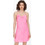 Only Primrose Mini Καλοκαιρινό Φόρεμα Σατέν Ροζ 15260129