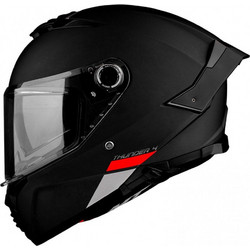 MT Thunder 4 SV Solid A1 Black Matt Κράνος Μηχανής Flip-Up 1500gr