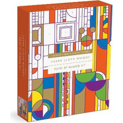 Frank Lloyd Wright Saguaro Cactus and Forms Paint By Number Kit Galison Mudpuppy Press