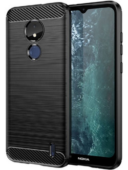 Vivid Carbon Silicone - Θήκη Σιλικόνης Nokia C21 - Black (UNCANOKIAC21BK)