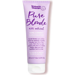 Umberto Giannini Pure Blonde 93% Natural Tone Correct Purple Φυτικό Σαμπουάν για Προστασία Χρώματος για Βαμμένα Μαλλιά 250ml
