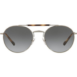 Vogue VO4240S 548/11 Ανδρικά Γυαλιά Ηλίου Στρογγυλά Κοκάλινα Μεταλλικά Γκρι με Γκρι Degradee Φακό