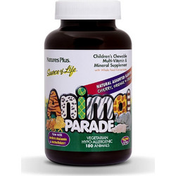 Nature's Plus Animal Parade Assorted Cherry Orange & Grape 90 Ζελεδάκια