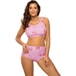 Marko Bikini Set Μπουστάκι Ψηλόμεσο Ροζ M-723
