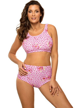 Marko Bikini Set Μπουστάκι Ψηλόμεσο Ροζ M-723