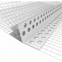 Baufox - Ευλύγιστο γωνιόκρανο PVC με υαλόπλεγμα 12.5Χ12.5cm, 25m/ρολό