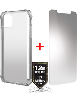 Θήκη Shockproof TPU 1.2m Drop Test Energizer με Τζαμάκι Προστασίας για Apple iPhone 11 Διάφανη